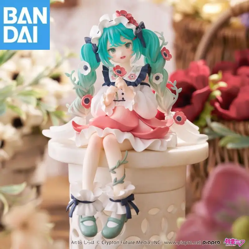 

Genuine Bandai Namco Banpresto Furyu Hatsune Miku Noodle Stopper Flower Fairy Pvc 14Cm Figure Anime Model Desktop Ornament Toy