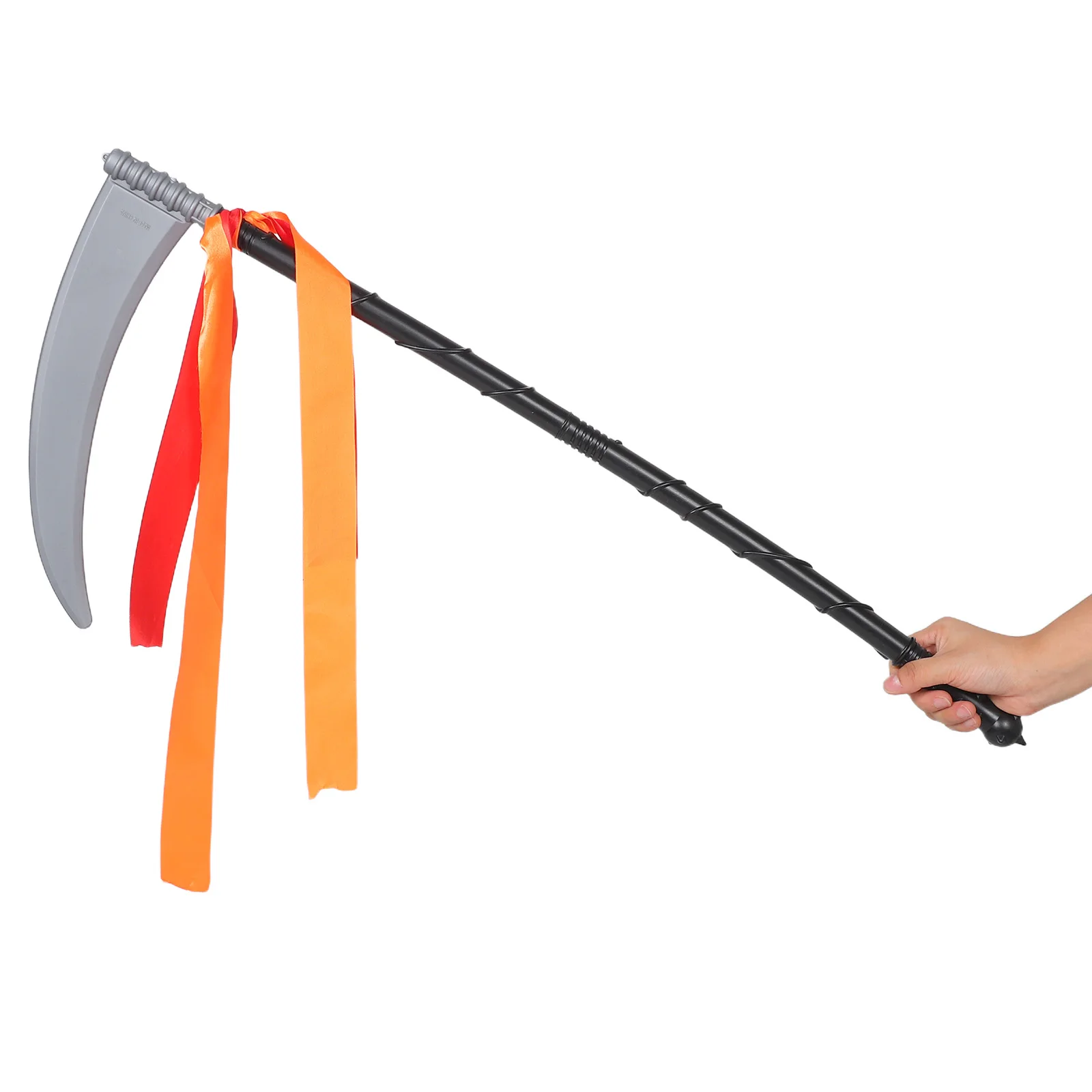 

2pcs Halloween Grim Reaper Scythe Trident Lightweight Plastic Costume Accessory Party Demon Decoration Faux For