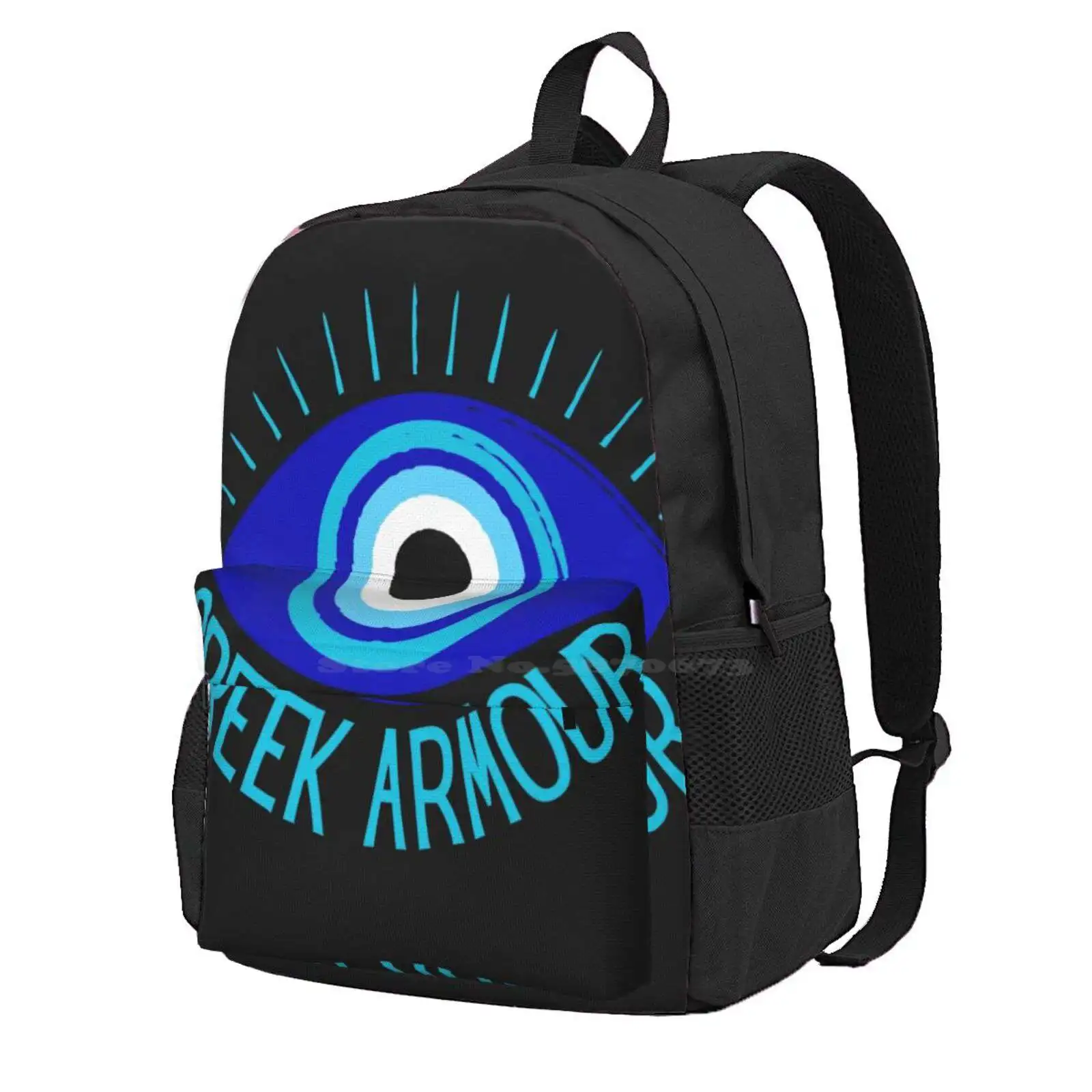 The Evil Eye Hot Sale Schoolbag Backpack Fashion Bags Greek Greece Evil Eye Protection Santorini Corfu Samos Aegina Mykonos