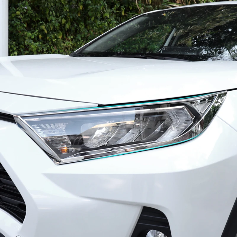 3d For Toyota Rav4 Xa50 2019 2020 2021 2022 2023 2024 Rav 4 Hybrid Front Headlight Eyebrow Eyelids Trim Cover