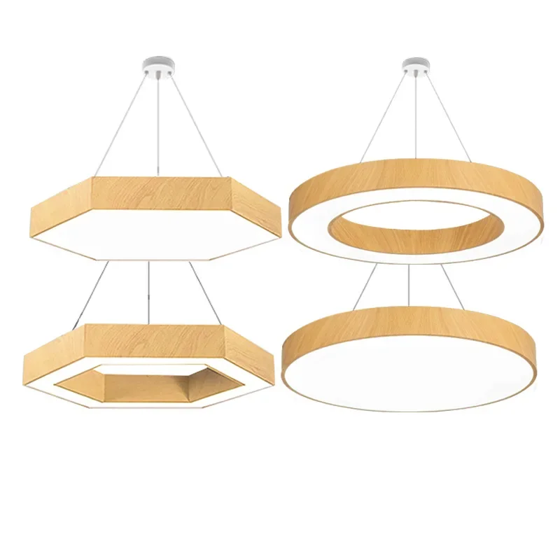 

Round creative modeling hexagonal chandelier kindergarten gym dance yoga classroom chandelier