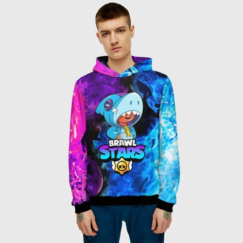 Men s Sweatshirt 3d Brawl Stars Leon Shark Leon Hoodies Sweatshirts AliExpress