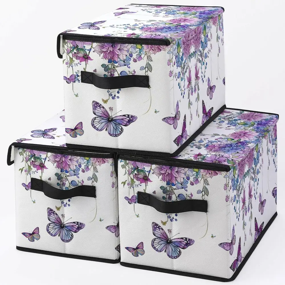 

Штабелируемые тканевые контейнеры для хранения с крышками — органайзеры для дома, офиса и одеял, решения для хранения под кроватью