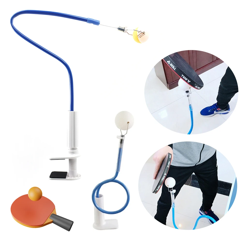 

Table Tennis Ball Trainer Fixed Table Tennis Training Device Rapid Rebound Ping Pong Machine with Table Clamp for Beginners