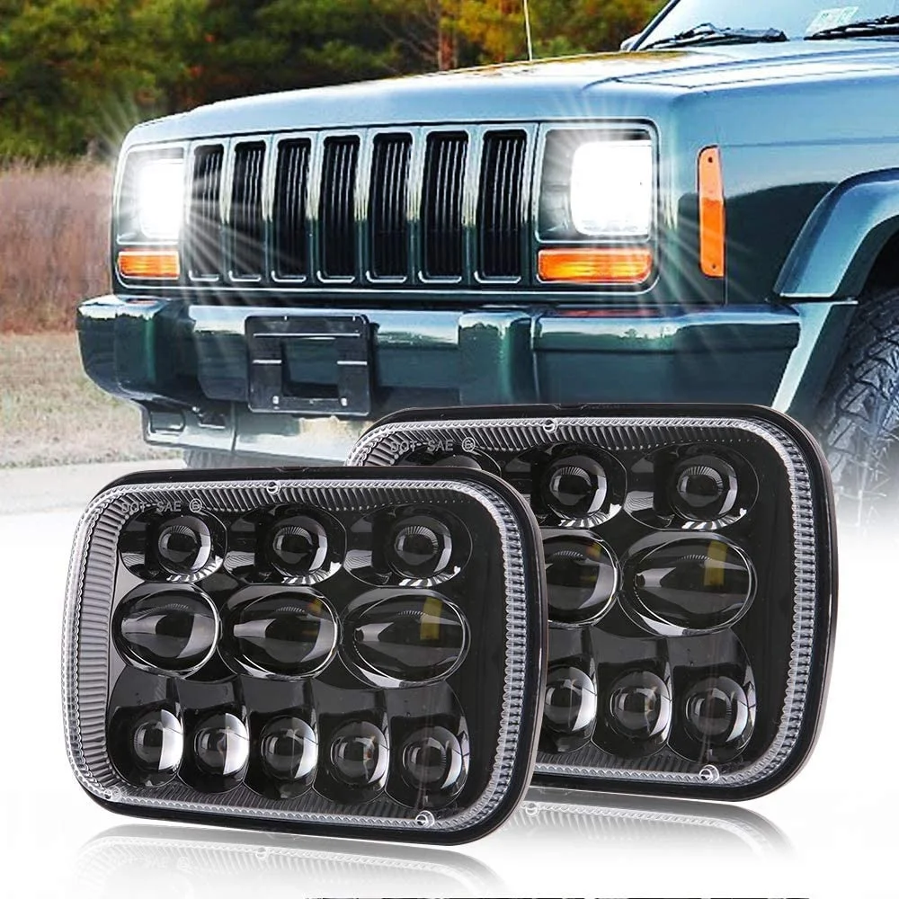 5X7 7X6 Inch LED Headlight For GMC C1500 C2500 K1500 K2500 K3500 For Ford F150/250/350/450/550 Super Duty For Chevrolet Headlamp