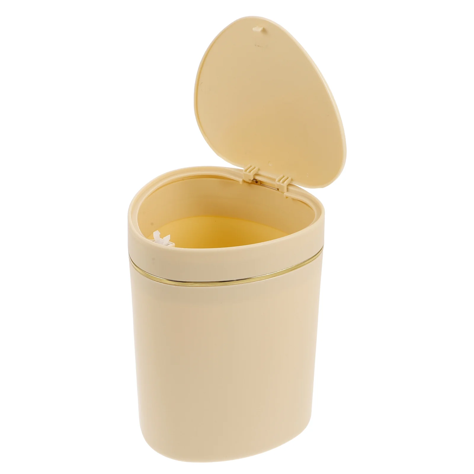 

Mini Desktop Trash Can Press Type Lid Compact Small Countertop Garbage Bin Plastic Waste Container for Office Bedroom Kitchen