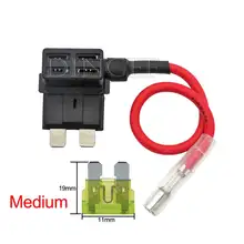 1Set 12V Mini Small Medium Size Car Fuse Holder Add-a-circuit TAP ...