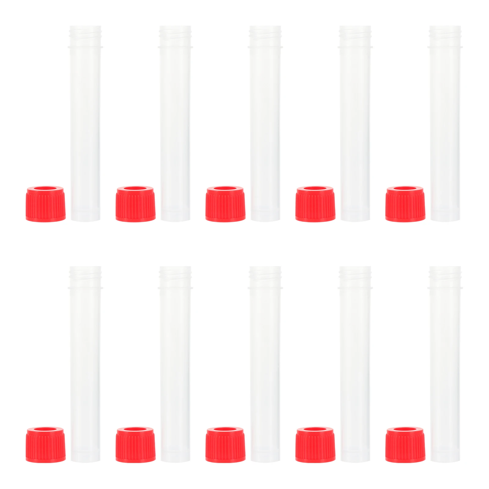 

10Pcs Test Tubes Sampling Tubes Ideal For Medical Testing Purposes