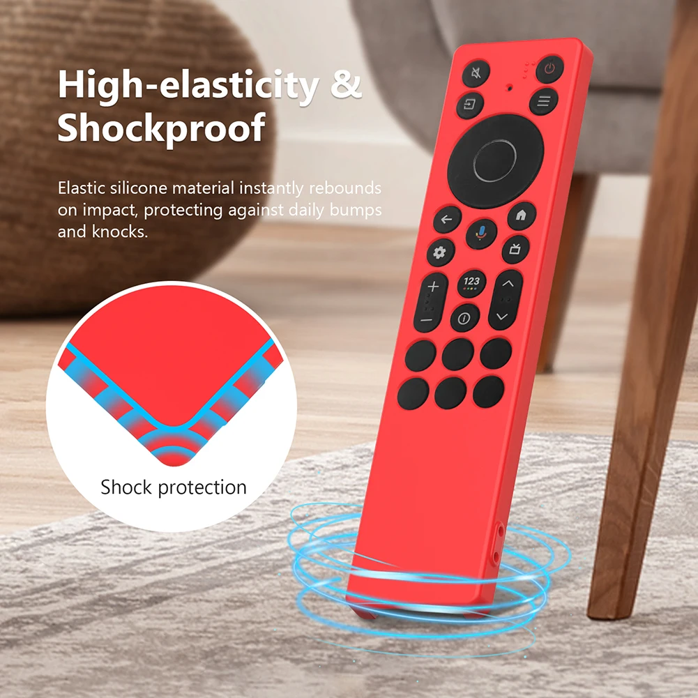 For TCL RC923A/RC813A Silicone Remote Control Case Anti-Scratch Protective Cover Waterproof Television RC Shell TV Supplies Tool