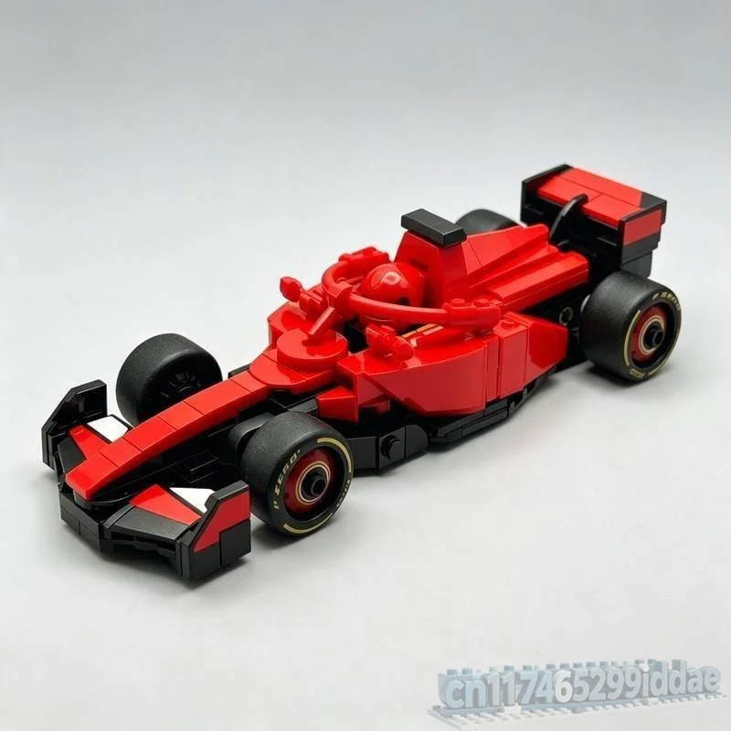NEW 203PCS Mini Formula Race Car Technical MOC Model DIY Assembled Building Bricks Compact Sports Track Desktop Interior Gifts