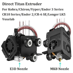 Hotend Extrusão Hot End Impressora 3D, direta Titan Extrusora, cabeça de impressão J-cabeça para Ender 3, CR10, CR6, SE, Kobra Vyper Chiron, 24V, 50W