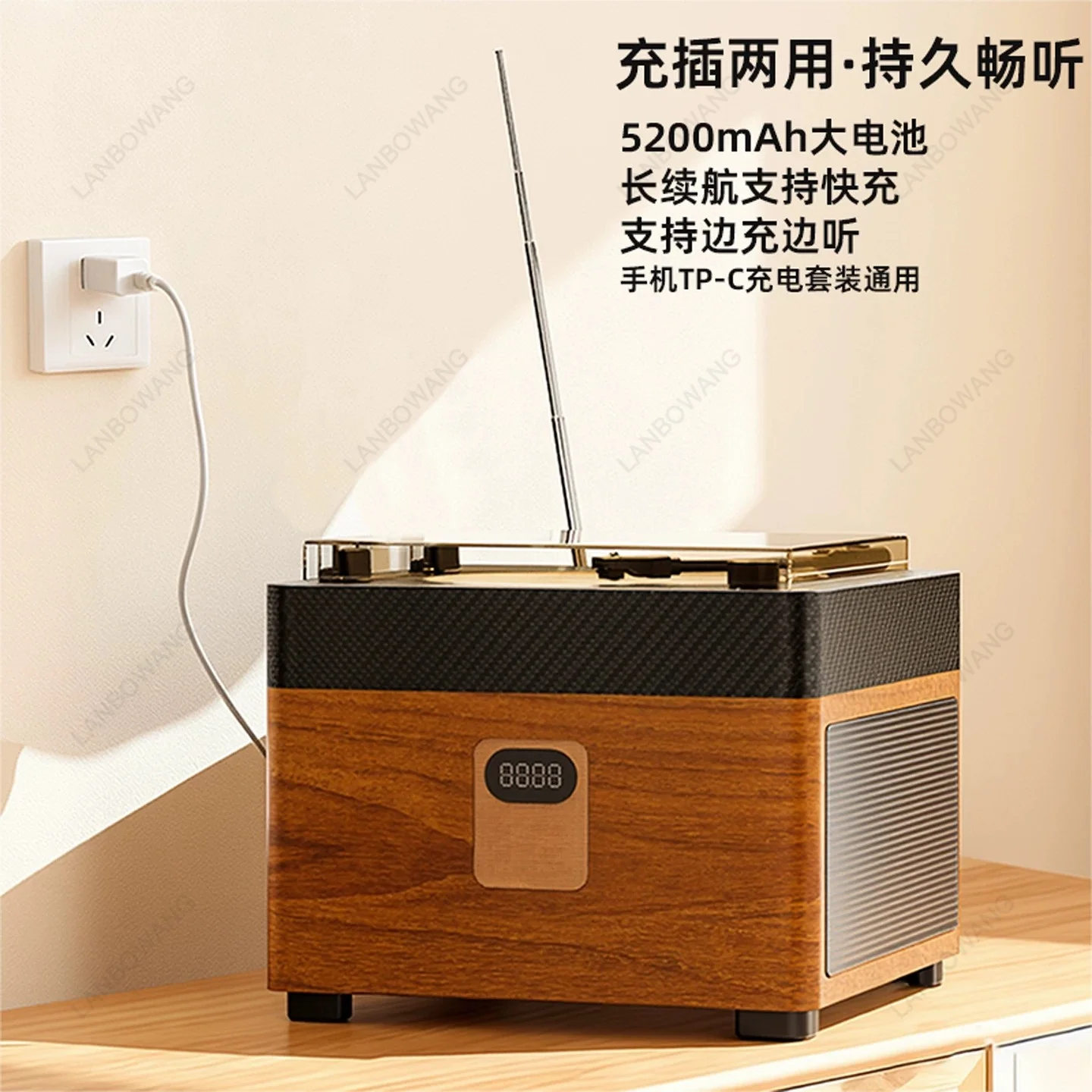 Multifunctional CD DVD VCD Player Bluetooth Speaker U Disk Radio Home Disc Playback Audio Gift