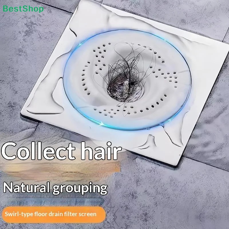 〔Q〕1/2PCS Modern Anti-Clogging Drain Cover Rotating Bug Proof Anti-Clogging Filter Mesh Design Sink Strainer Household Use
