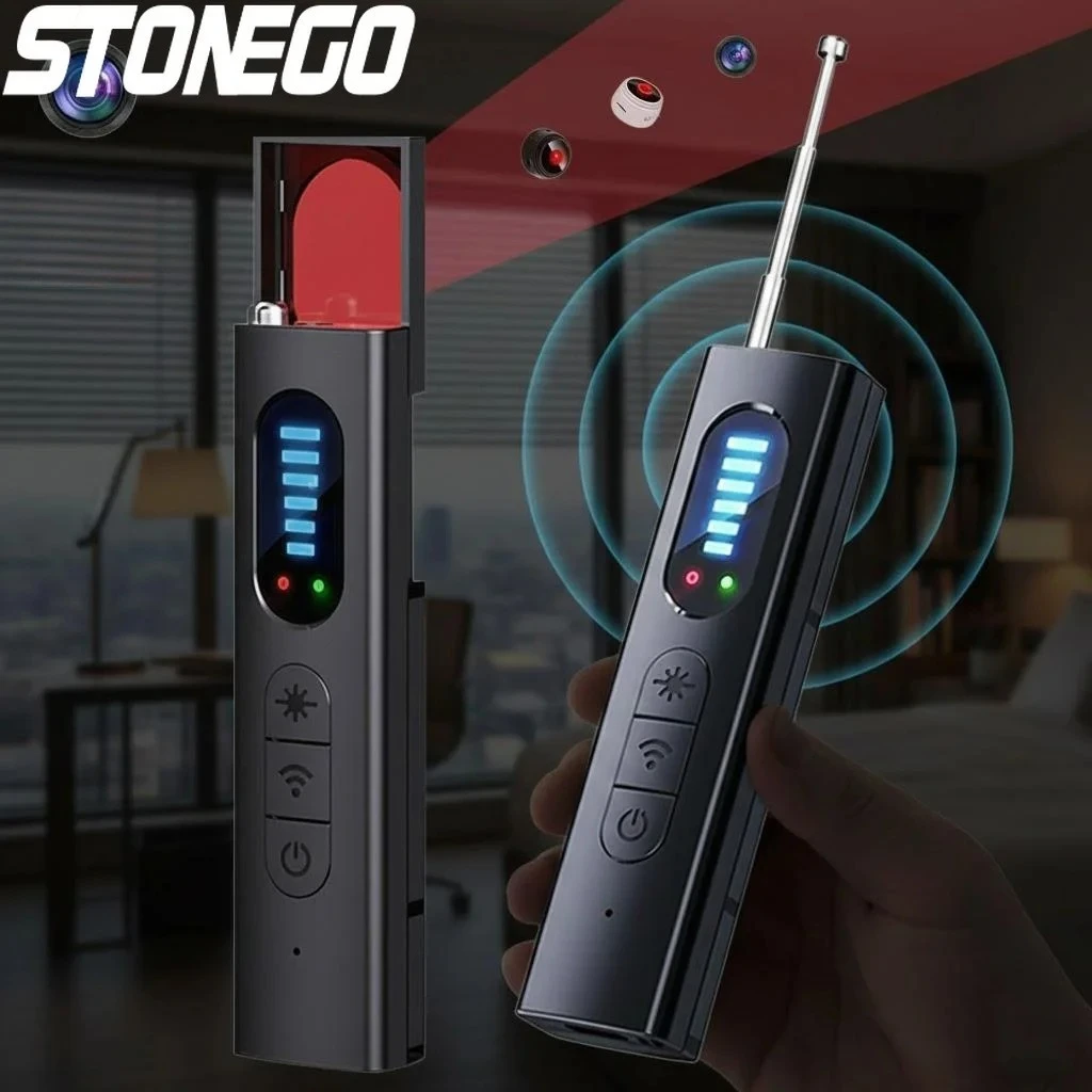 

Hidden Camera Detector Anti Spy Car GPS Tracker Listening Device Bug RF Wireless Signal Scanner Security Protection Gadget