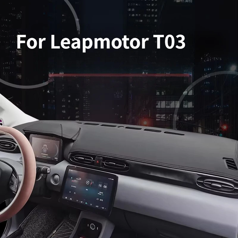 

For Leapmotor T03 Car Dashboard Sun Cover Mat Interior Sun Protection Heat Insulation Anti Glare Sunshade Pad