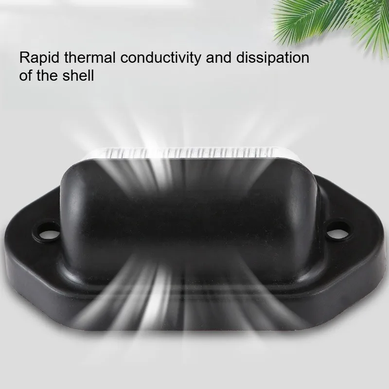 

White 6LED License Plate Light 12V/24V DC Waterproof License Plate Lamp Taillight For Truck SUV Trailer Side Lights New