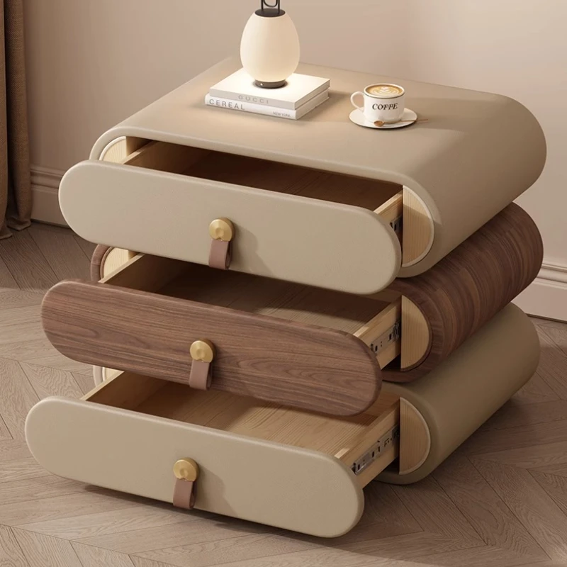 أدراج متنقلة منضدة لغرفة النوم، منظم موفر للمساحة، طاولة بجانب السرير بسيطة، تخزين فاخر، أثاث صالون Mesa De Cabeceira