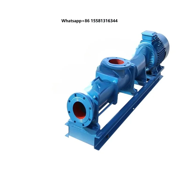 Abrasion Resistant Mining Slurry Single-Screw Pump High Pressure Helical Rotor Progressive Cavity Pump for Industrial Effluent