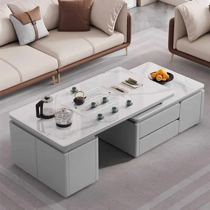 Adjustable Storage Coffee Table Modern Design Rock Nested Coffee Tables Living Room Minimalist Mesa De Centro Home Furniture