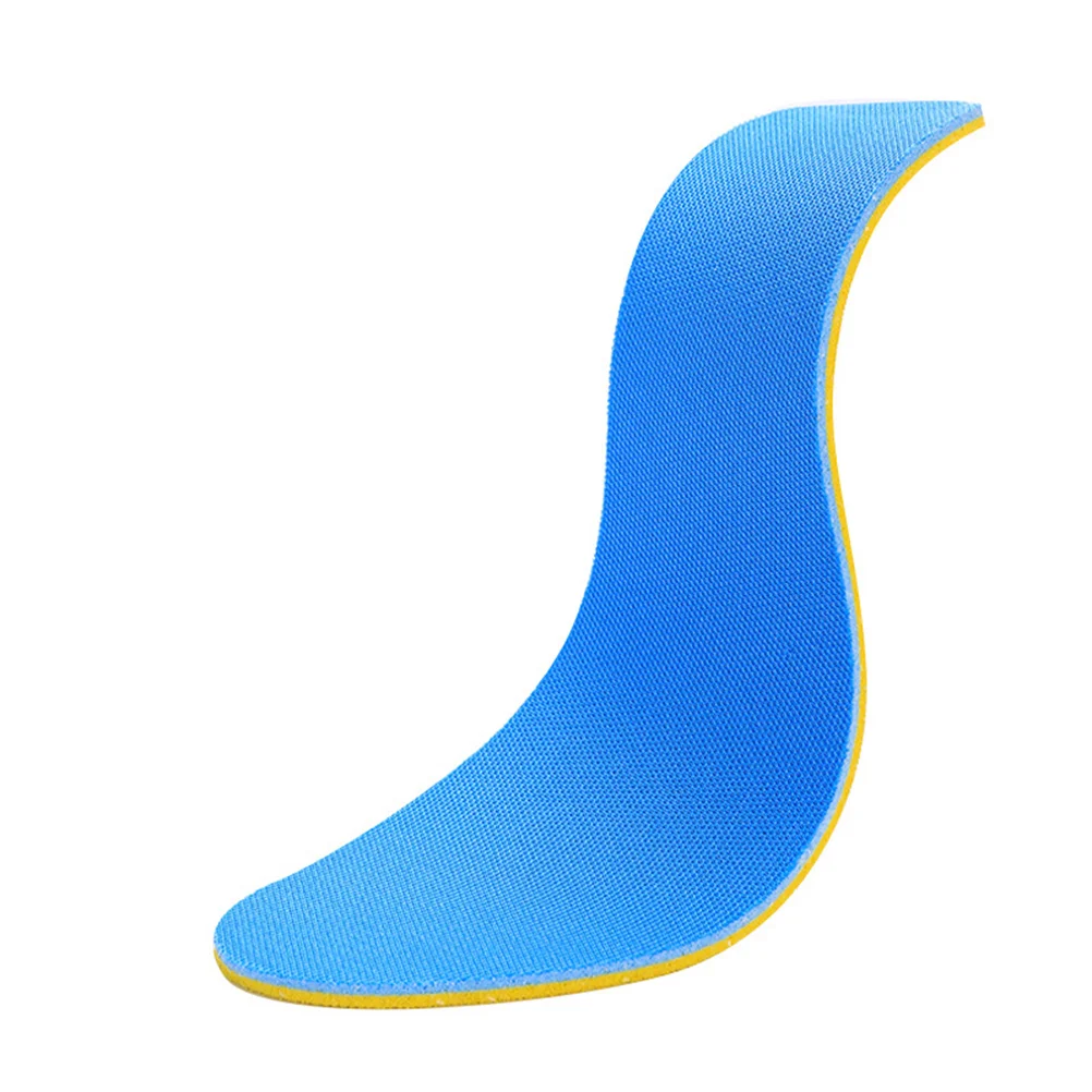 

1 Pair Men Insoles 45 Yellow Blue Breathable Sweat-Absorbent Odor-Resistant Arch Support Dual-Sided Cushion For Sports Running