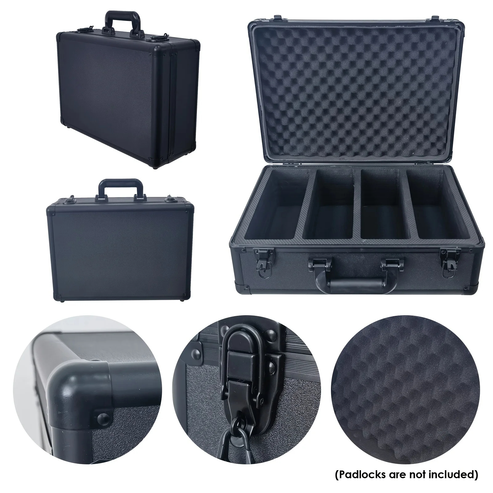 Scatola porta carte a 4 slot Custodia porta carte collezionabili per PSA BGS Porta carte sportivo classificato Custodia per carte da baseball Custodia per lastre Organizer
