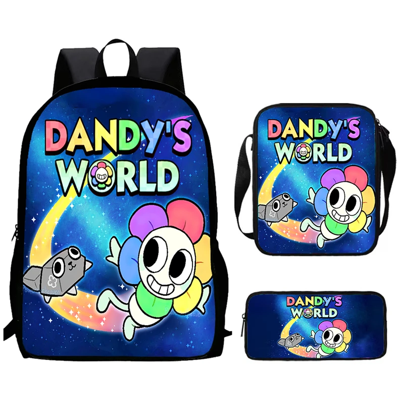 Cartoon Dandy School Backpack With Shoulder Bags Pencil Bags For Kindergarten Students,Light Weight Child Bags For Boys Girls