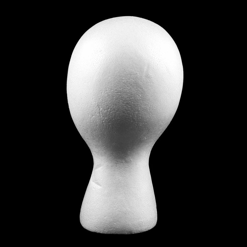 5Pcs 27.5 X 52Cm Dummy / Mannequin Head Female Foam(Polystyrene) Exhibitor For Cap, Headphones