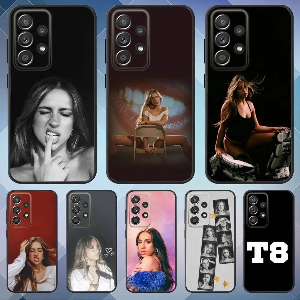 

Singer T-Tate McRae Phone Case For Samsung S25,S24,S21,S22,S23,S30,Ultra,S20,Plus,Fe,Lite,Note,10,9,5G Black Cover