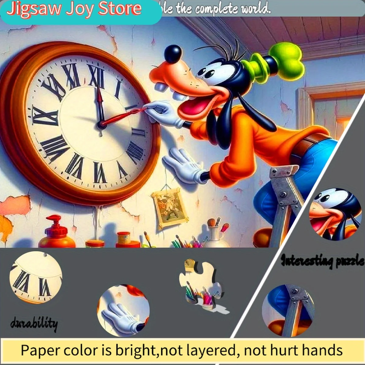 Disney/Disney, Papierpuzzle, DIY-Puzzle, High Fly Repair Nostalgic Big Clock, geeignet für Puzzles, Heim- und Freizeitpuzzle, Kreativität