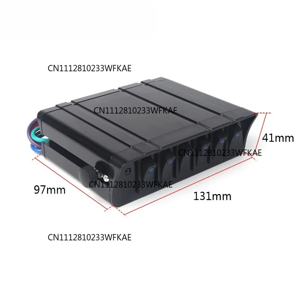6 Gang Marine Boat Rocker Switch Panel With Circuit Breakers LED Switch Panel 12V For Boat RV Camper Truck Accessories