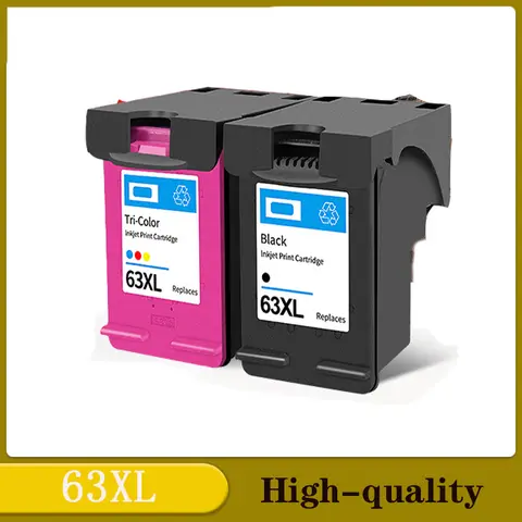Per HP 63 63XL Cartuccia d'inchiostro rigenerata per HP63 per stampante hp Deskjet 1110 1112 2130 2131 2132 2133 2134 3630 stampante