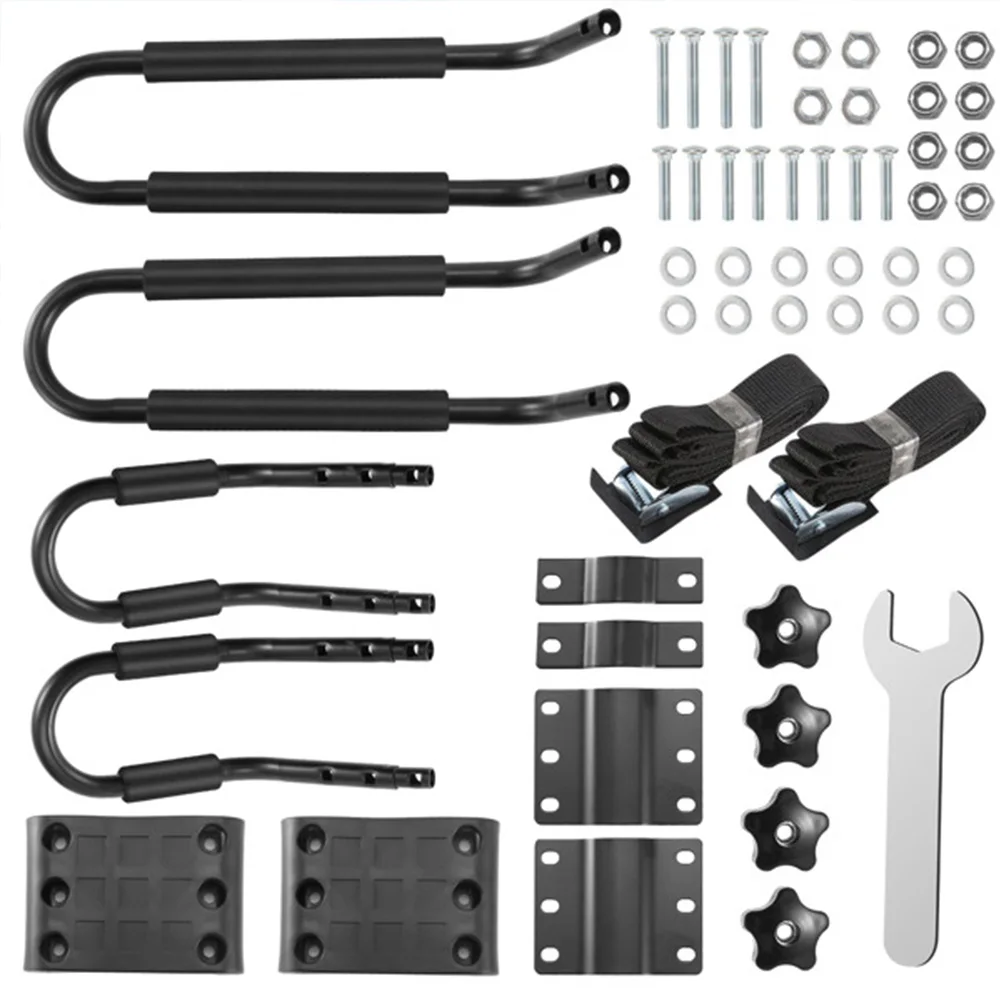 رف سقف كاياك عالمي، زوج واحد من حامل قضيب الكاياك عالي الدقة زورق قارب ركوب الأمواج سقف التزلج العلوي جبل سيارة SUV العارضة #2