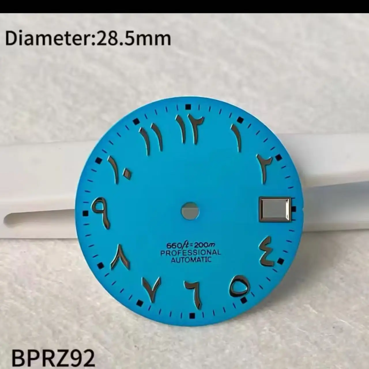 S logotipo 28.5mm algarismos mágicos venda quente nh35 mostrador árabe adequado para movimento nh35 verde azul relógio acessórios ferramentas de reparo