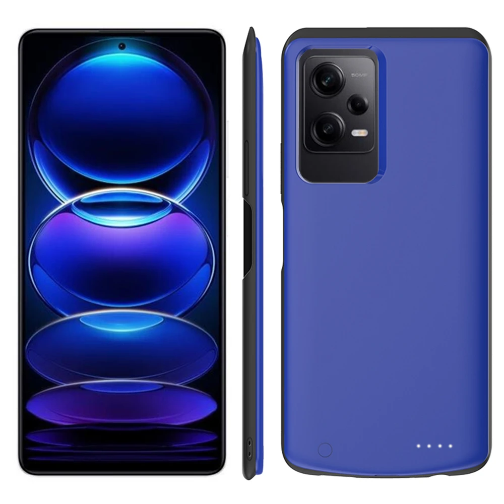 Power Case For Xiaomi Redmi Note 12 Pro 5G External Smart Battery Charger Case Power Bank Cover For Redmi Note 12 Powerbank Case