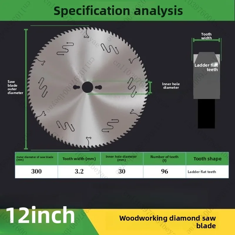 Woodworking Diamond Precision Push Table Saw PCD Electronic Cutting Saw 300mm Cutting Machine