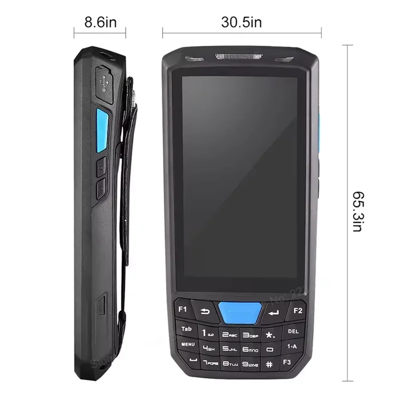 Android 13 4G Handheld PDA POS-terminal Touchscreen 2D Barcodescanner Draadloze Wifi Bluetooth GPS QR-codelezer