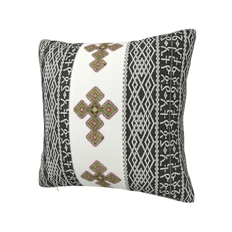 Ethiopian Habesha Art Pillow Case 40x40cm Decor Home Modern Cushion Cover Velvet Pillowcase