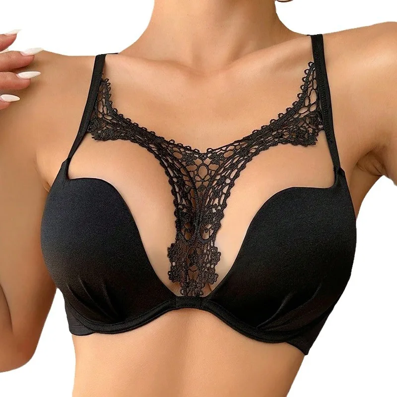 Sexy lingerie for women without steel ring bra, small chest, push up, European and American style, special sale