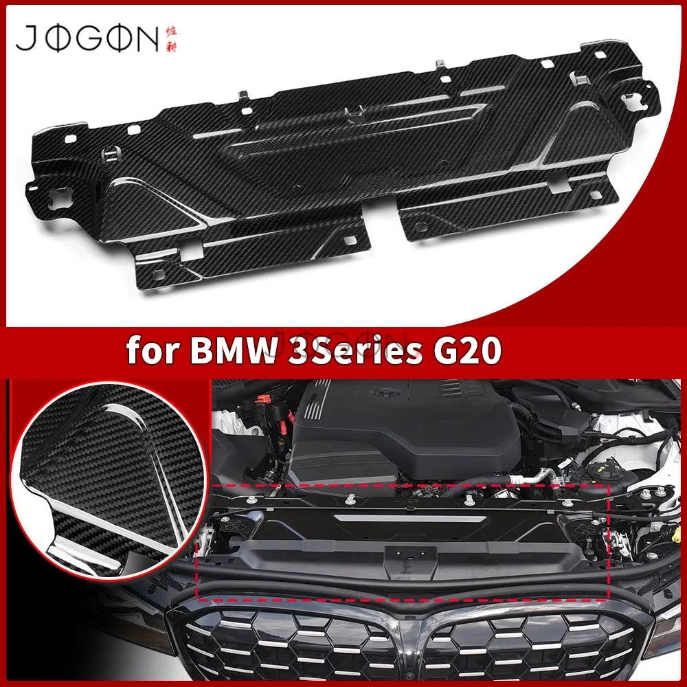 Replacement For BMW G22 G20 G23 G26 G26BEV G42 M340i M440i 2019+ Engine Bay Radiator Cooling Plate Cover Real Carbon Exterior