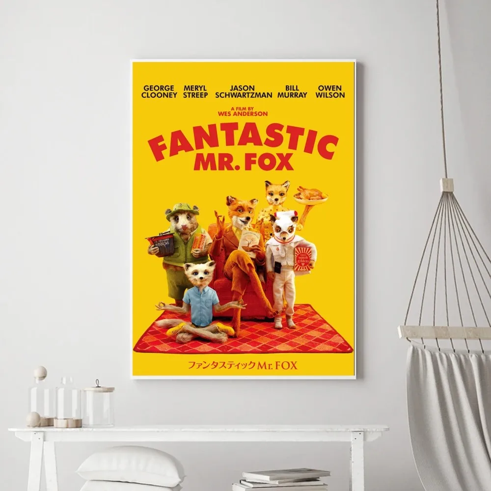 Movie The Fantastic Mr. Fox Poster Prints Poster Wall Painting Bedroom Living Room Wall Bar Restaurant Sticker Small