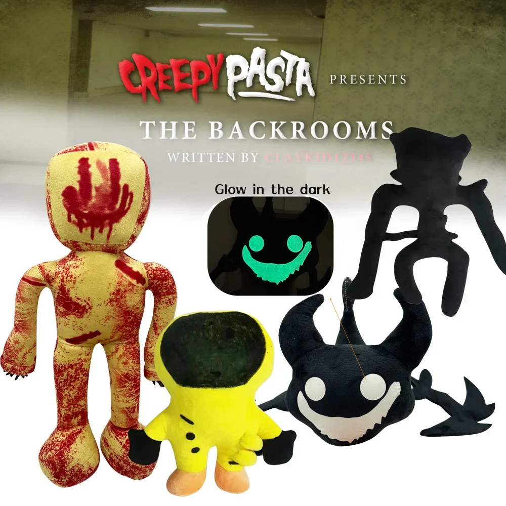 YanQing Cartoon Backroom Anime Plush Toy Halloween Horror Plushie Dolls Plush Toys Children Birthday Gifts