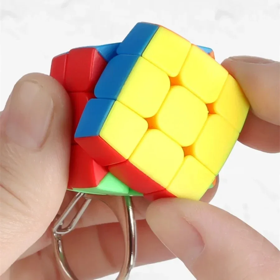[JudyCube] Sengso Brelok Kostka 3x3 Poduszka Mini Magic Cube shengshou Klucz Pyraminx Cubo Magico Puzzle Zabawka Prezent dla Dzieci