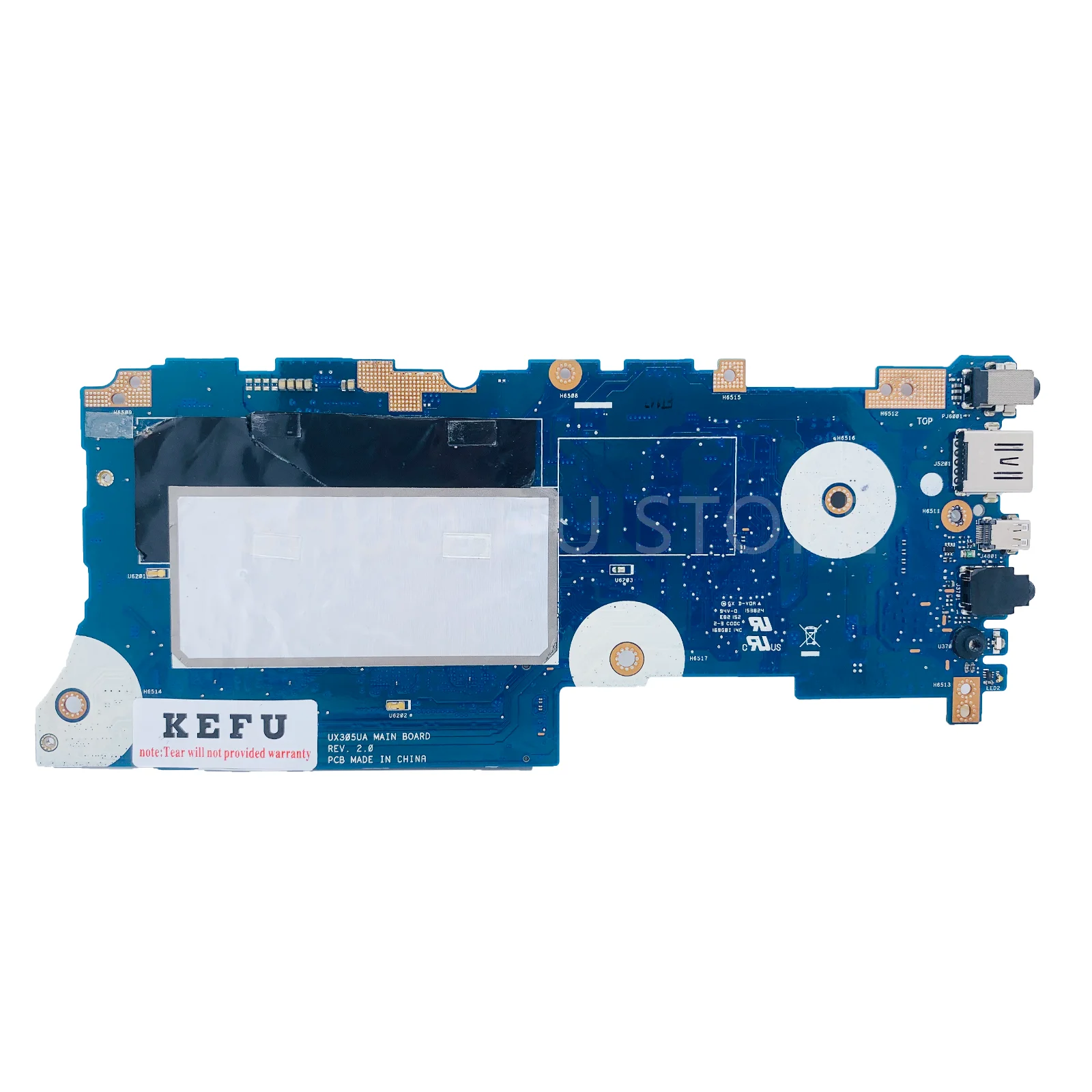 KEFU UX305UA Laptop Motherboard For ASUS Zenbook U305U UX305 UX305U U305 Notebook Mainboard With I7 I5-I3 6th Gen CPU 4G 8GB-RAM