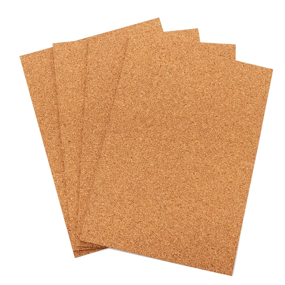 Self Adhesive Cork Board A4 Sheet DIY Craft Pad Heat Resistant Wall Sticker Natural Wood Insulation Mat For Home Office