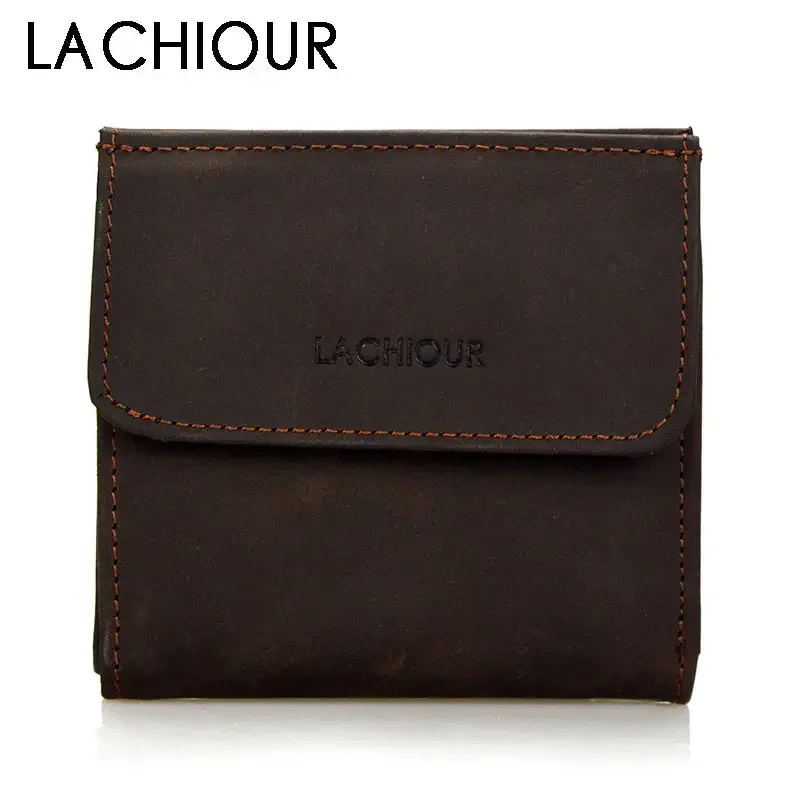 

Men Genuine Leather Purse Small Slim Pocket Wallet Male Bifold Card Holder Wallet for Coin Men's Money Bag