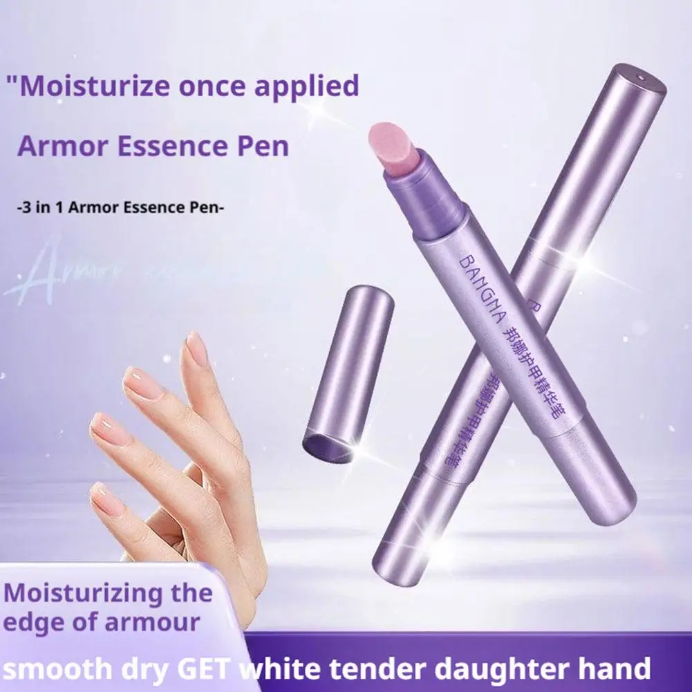 3 in 1 Feet Nails Treatment Finger Care Serum Nail Pen Mild Formula No Irritating Ingredients Protect Fragile Nails