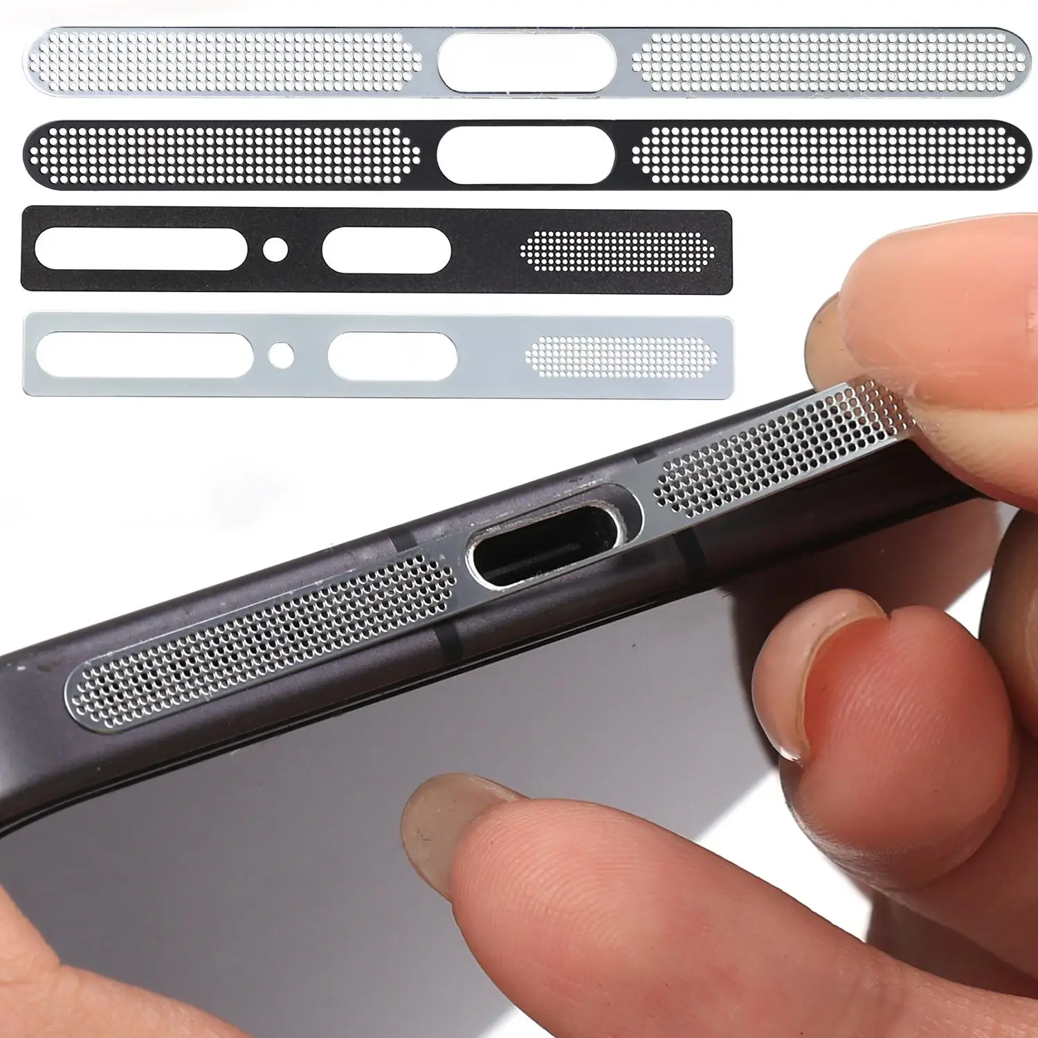 S26U Speaker Charging Port Dustproof Metal Mesh for Samsung Galaxy S26 Ultra Plus S26+ Anti-scratch Adhesive Anti Dust Sticker