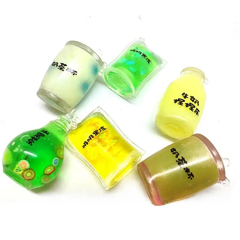 Mini Milk Tea Cup Stress Relief Sensory Squeeze Toys Anti-stress Mini Silicone Toys Kids Anti Stress Decompression Toys