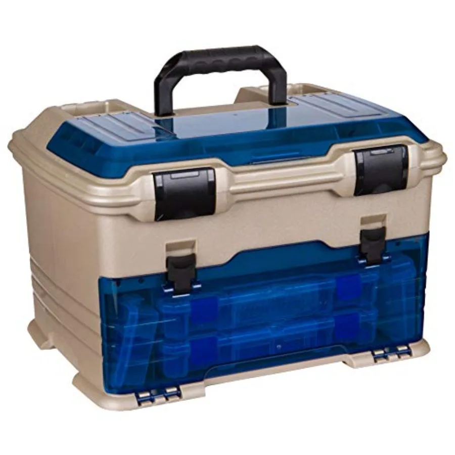 Outdoors T5P Pro Multiloader Tackle Box Fishing Organizer with Tuff Tainer Boxes Zerust Anti-Corrosion Technology - Clear Blue/