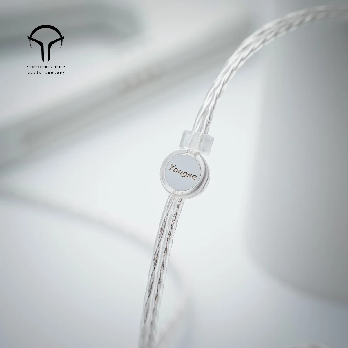 كابل YONGSE Sylvyr مطلي بالفضة ونحاس كريستالي واحد